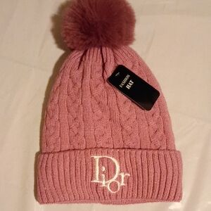 Dior Pom Pom Hat Beanie NWT Refurbished